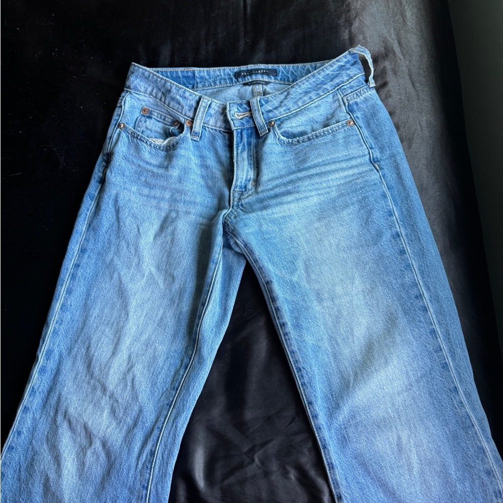 Aeropostale Blue Denim baggy flare Jeans size 000